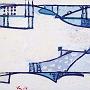 Ponti Geometrici - 1947-1990, olio su tela, cm 70x50